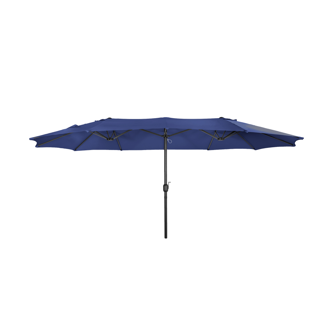 Aiden 15 Ft Double Sided Outdoor Twin Market Umbrella