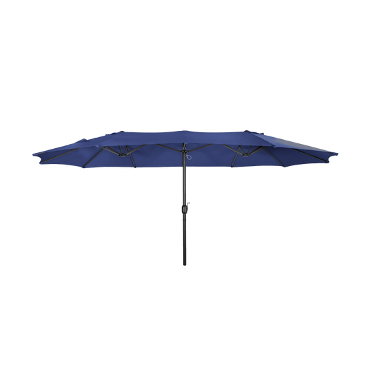 Aiden 15 Ft Double Sided Outdoor Twin Market Umbrella