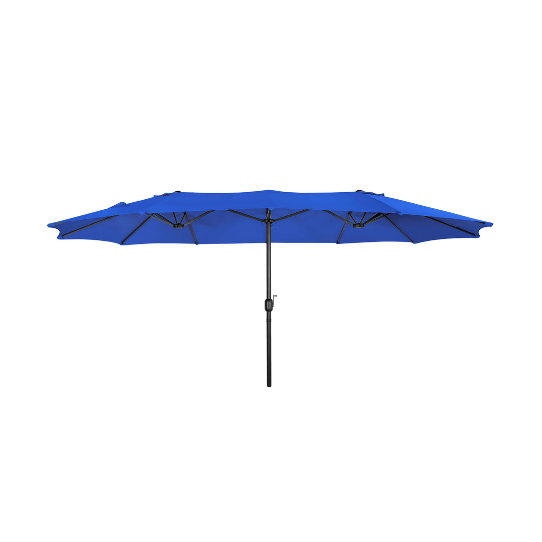 Aiden 15 Ft Double Sided Outdoor Twin Market Umbrella