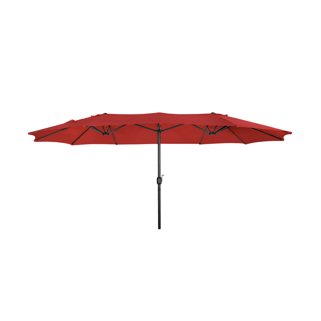 Aiden 15 Ft Double Sided Outdoor Twin Market Umbrella