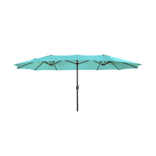 Aiden 15 Ft Double Sided Outdoor Twin Market Umbrella