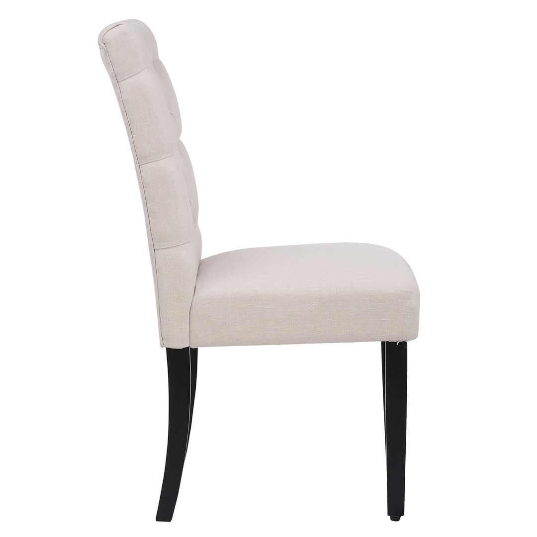 Hayes Upholstered Button Tufted Dining Chair (Set of 2)