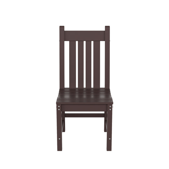 Malibu 6 Piece Outdoor Patio Dining Set Outdoor Table and Side Chair Bench