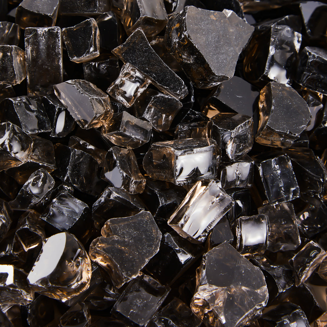 Sansom Fire Pit Fire Glass Tempered Glass Rocks for Fireplace