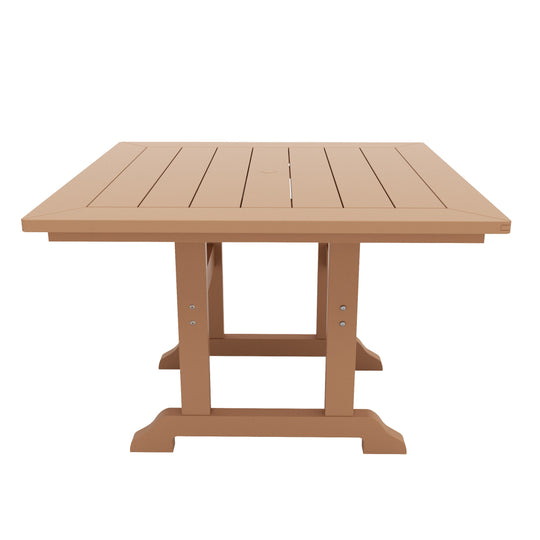 Malibu 5 Piece Outdoor Patio Dining Set Outdoor Square Table and Side Chair
