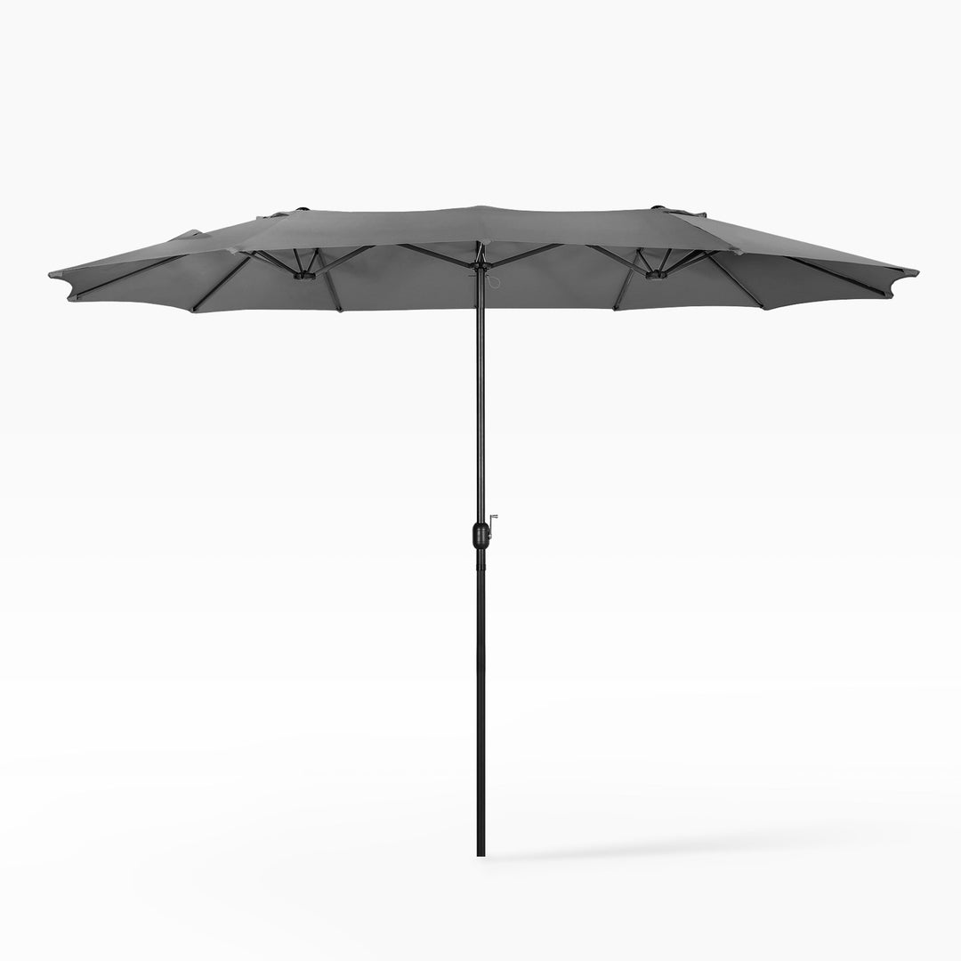 Aiden 15 Ft Double Sided Outdoor Twin Market Umbrella