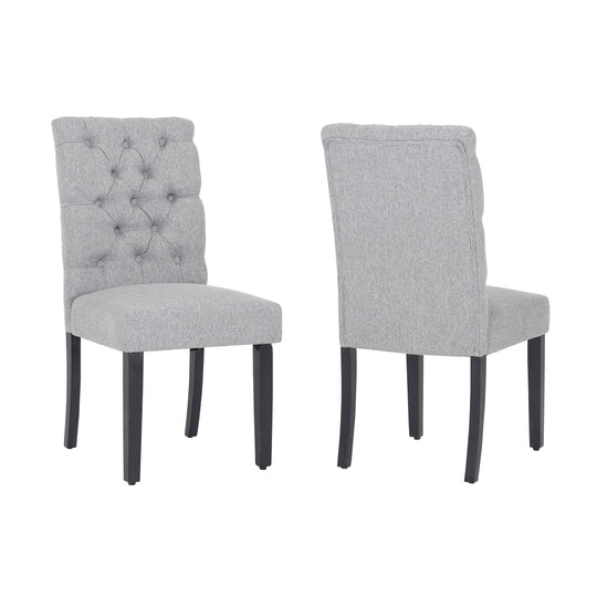 Hayes Upholstered Button Tufted Dining Chair (Set of 2)