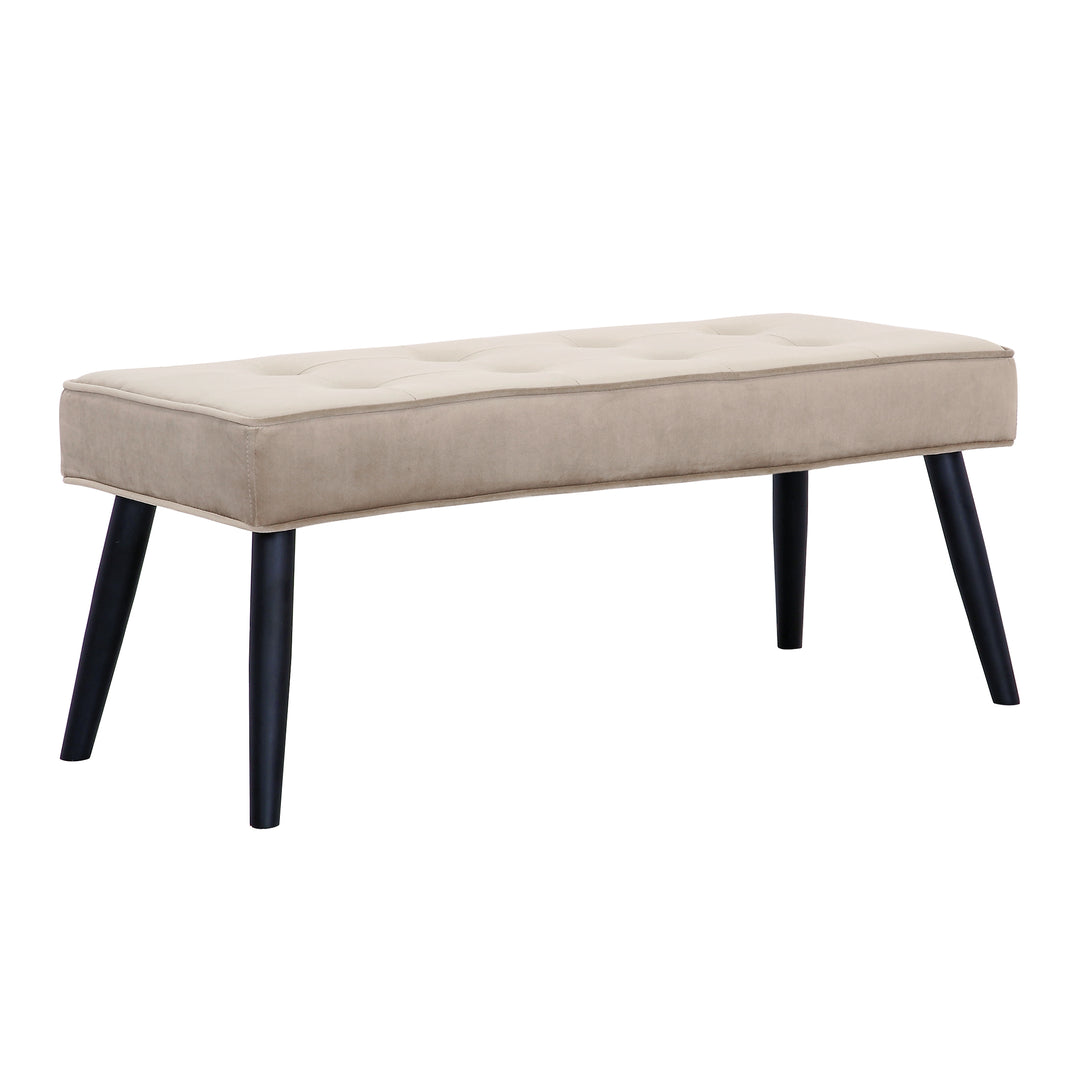 Wordford Tufted Velvet Upholstered Bench