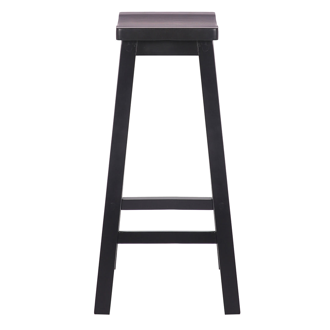 Reed 29" Solid Wood Saddle Bar Stool