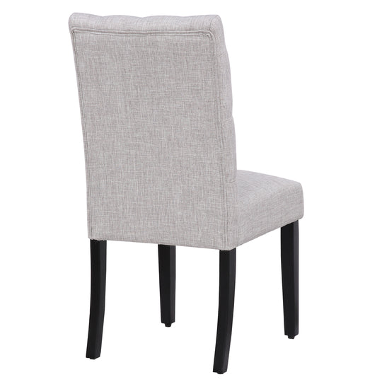 Hayes Upholstered Button Tufted Dining Chair (Set of 2)