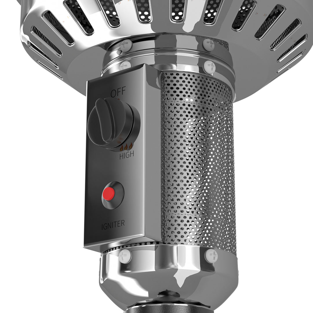 Hollis Outdoor Patio Heater with Wheels 47,000 BTU