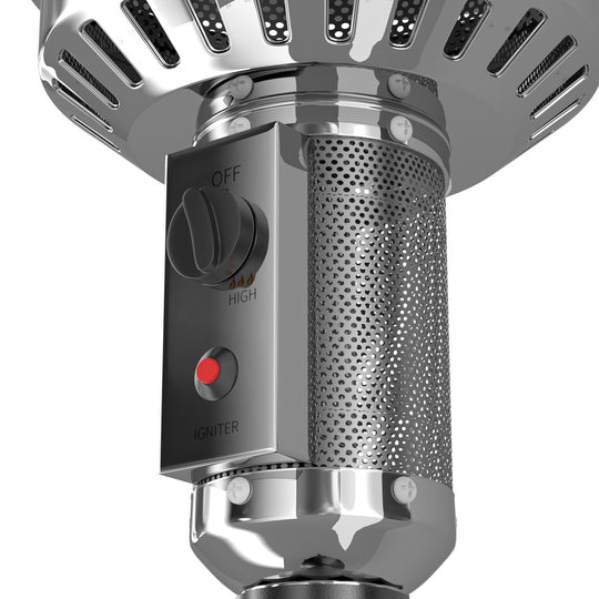 Hollis Outdoor Patio Heater with Wheels 47,000 BTU