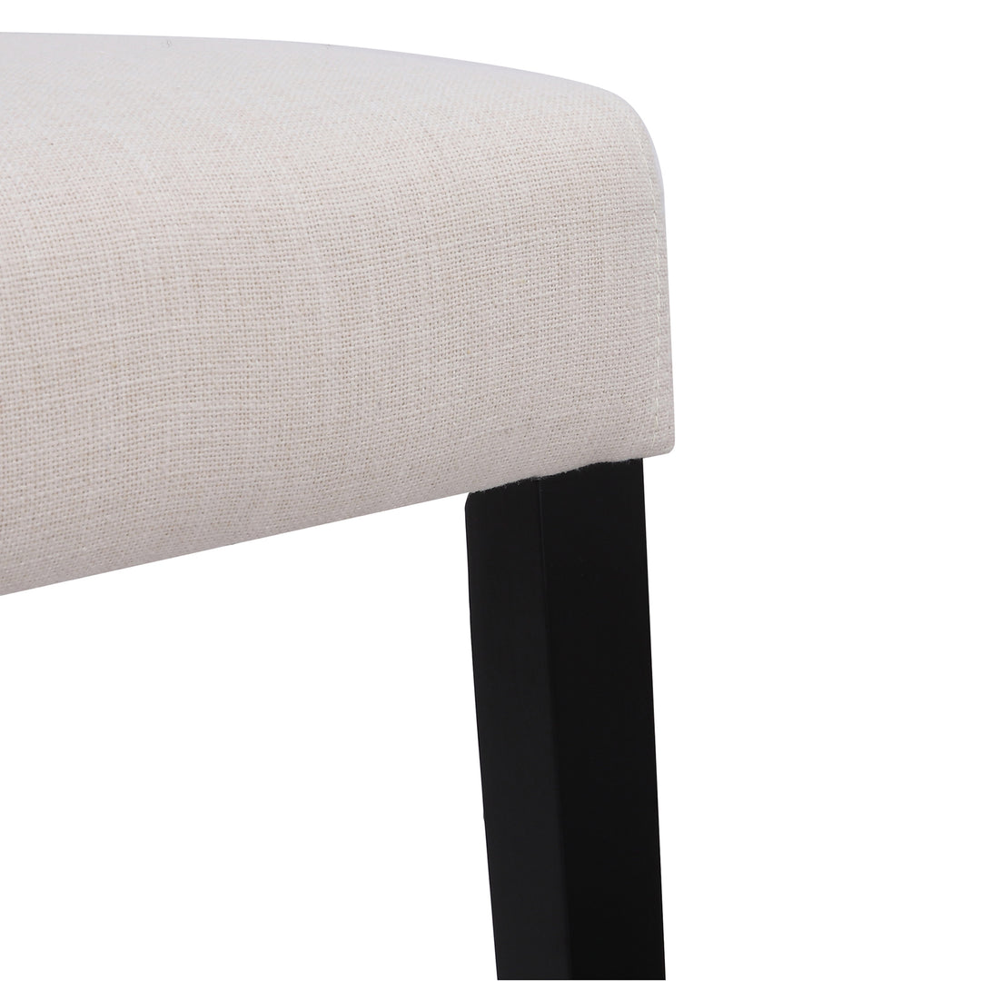 Lenox Upholstered Linen Fabric Dining Chair (Set of 2)
