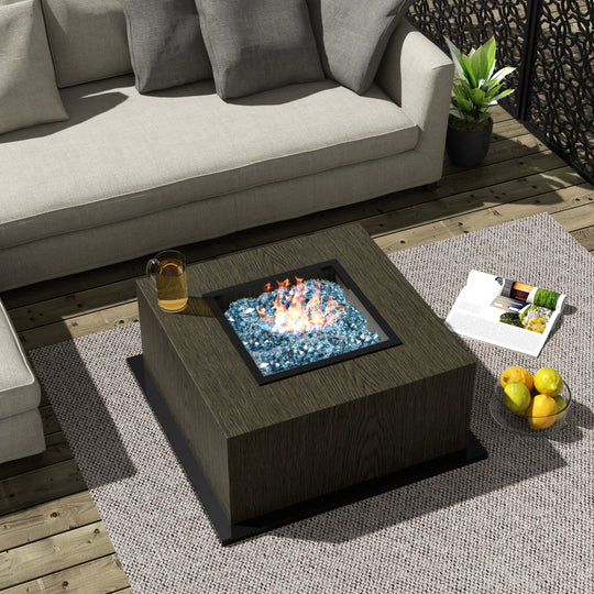 Sansom Fire Pit Fire Glass Tempered Glass Rocks for Fireplace