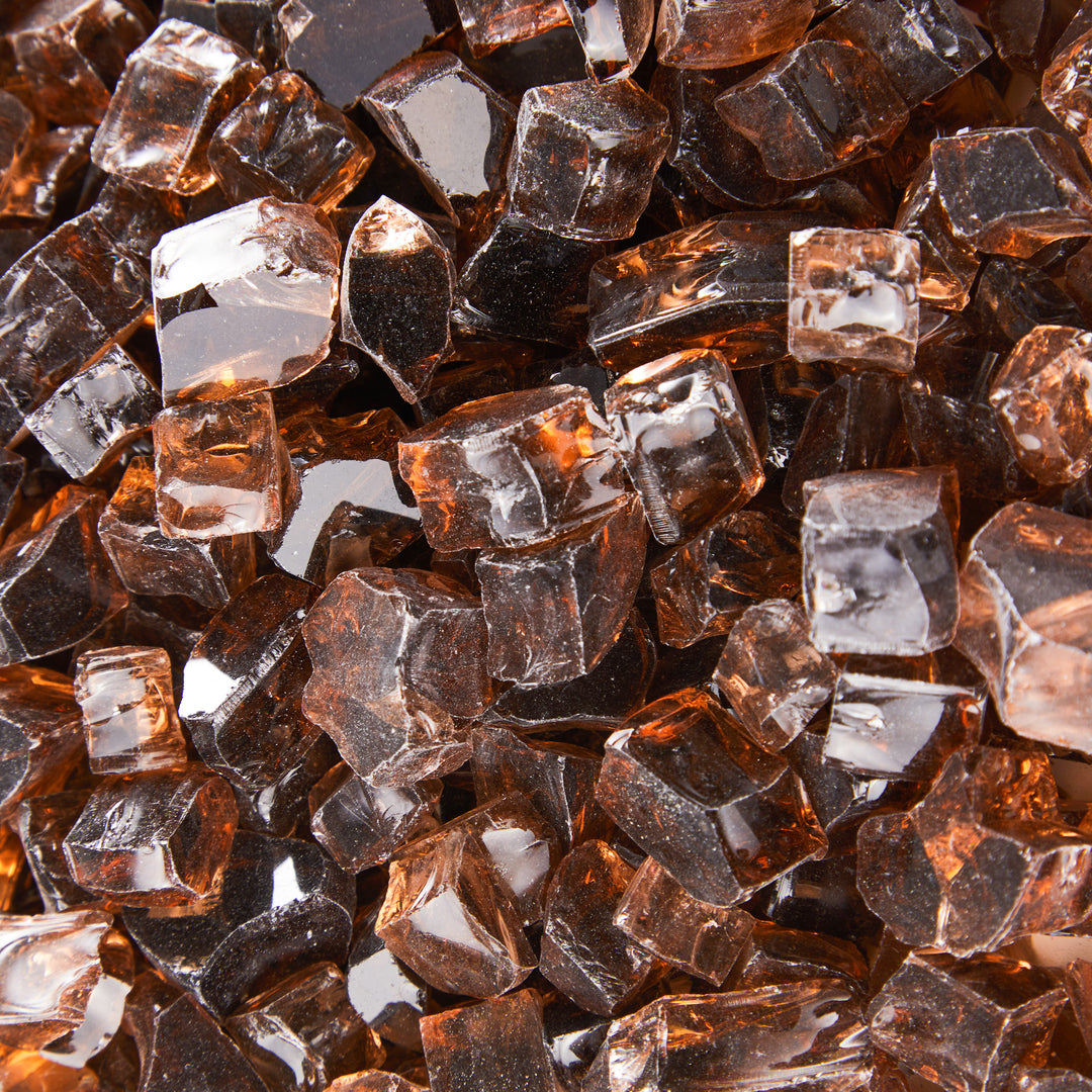Sansom Fire Pit Fire Glass Tempered Glass Rocks for Fireplace
