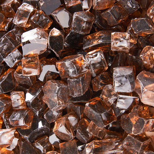 Sansom Fire Pit Fire Glass Tempered Glass Rocks for Fireplace