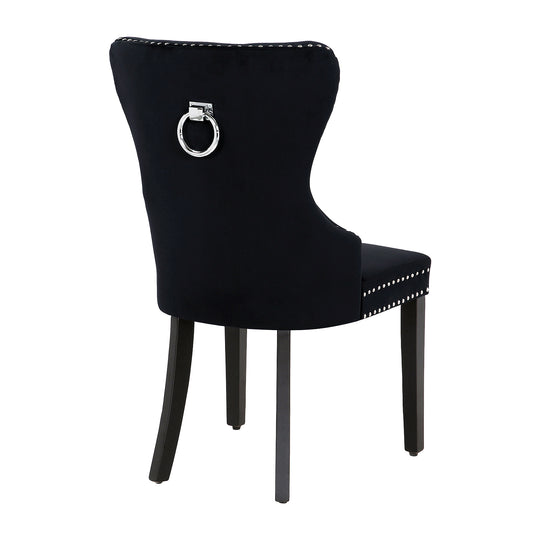 Wordford Velvet Upholstered Tufted Dining Chairs (Set of 4)