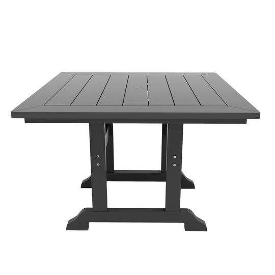 Malibu 5 Piece Outdoor Patio Dining Set Outdoor Square Table and Side Chair