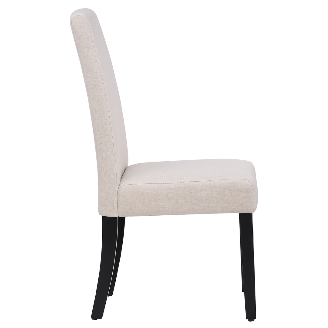 Lenox Upholstered Linen Fabric Dining Chair