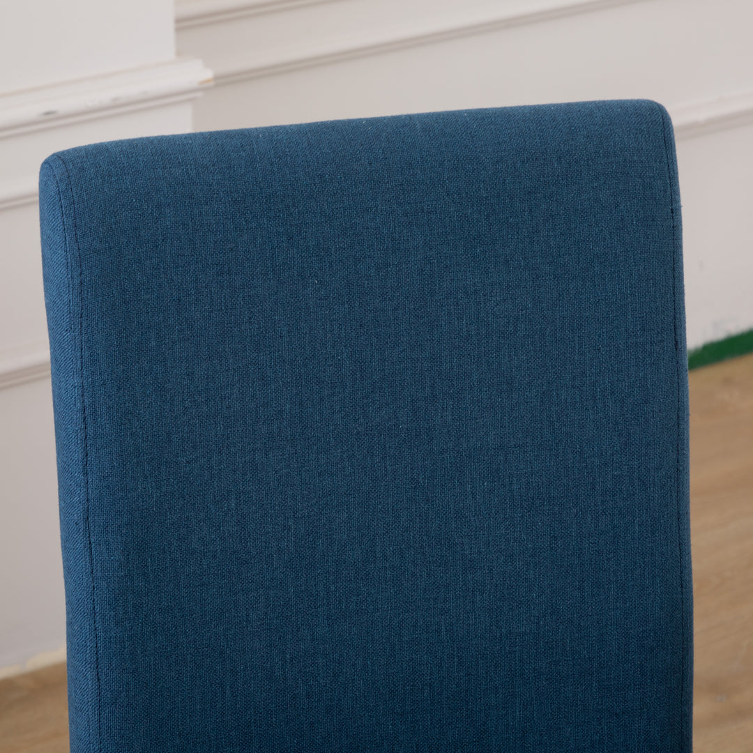 Lenox Upholstered Linen Fabric Dining Chair (Set of 2)