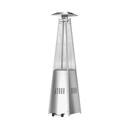Hollis Outdoor Patio Pyramid Heater with Wheels 46,000 BTU