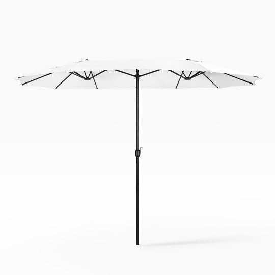 Aiden 15 Ft Double Sided Outdoor Twin Market Umbrella