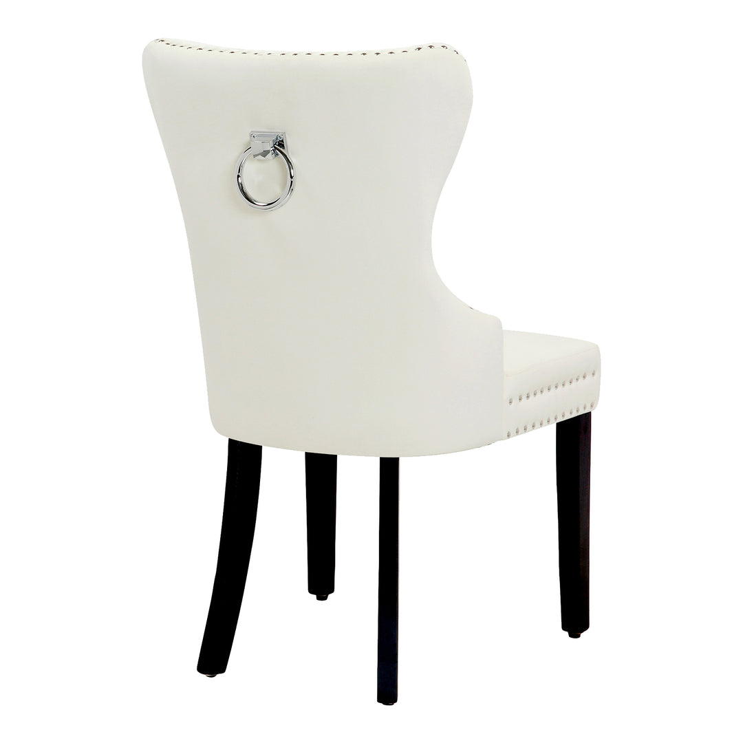 Wordford Velvet Upholstered Tufted Dining Chairs (Set of 4)