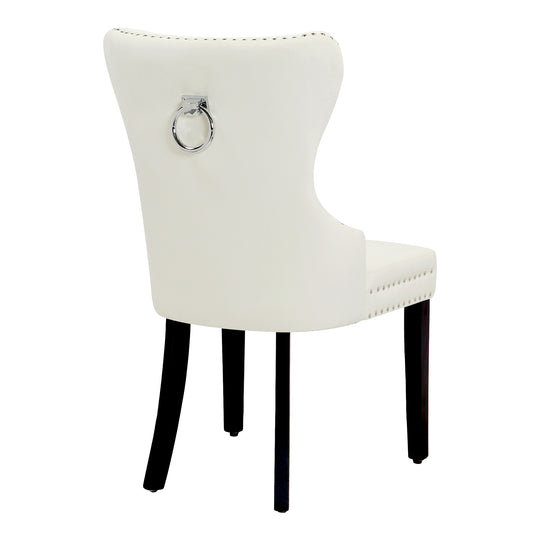 Wordford Velvet Upholstered Tufted Dining Chairs (Set of 4)