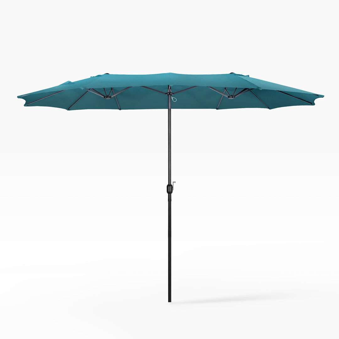 Aiden 15 Ft Double Sided Outdoor Twin Market Umbrella