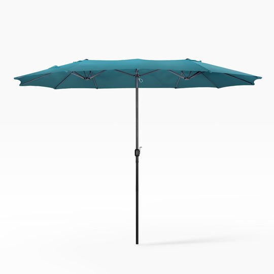 Aiden 15 Ft Double Sided Outdoor Twin Market Umbrella