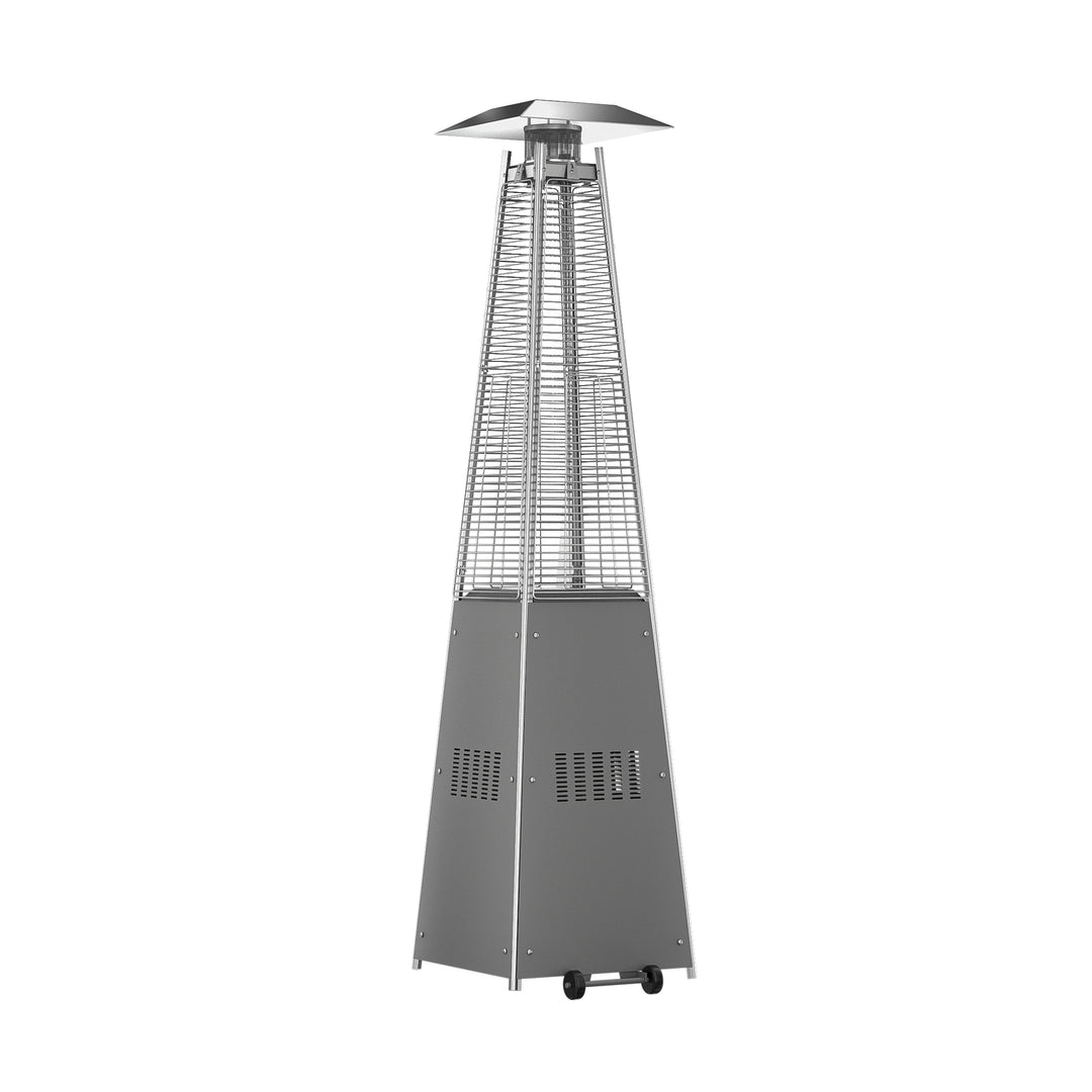 Hollis Outdoor Patio Pyramid Heater with Wheels 46,000 BTU