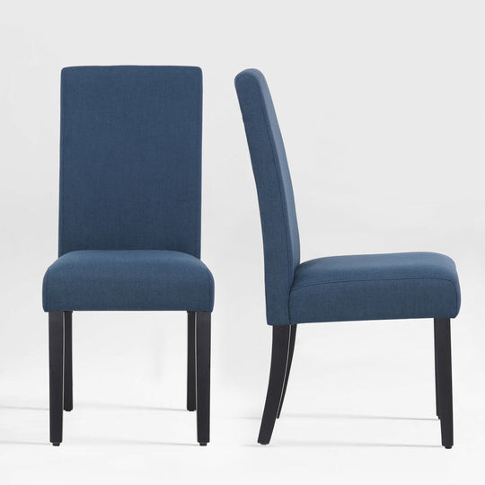 Lenox Upholstered Linen Fabric Dining Chair (Set of 2)