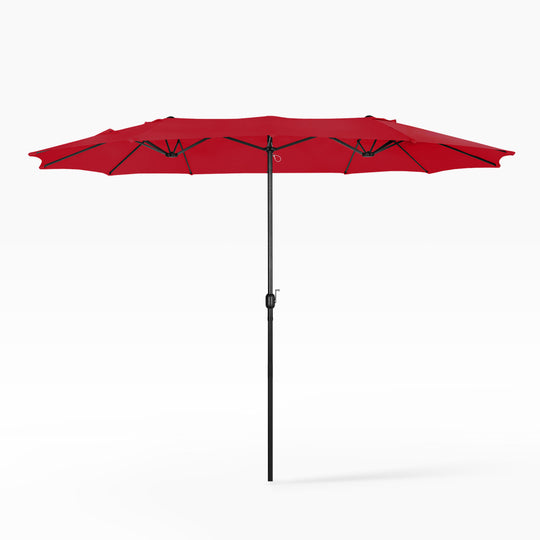 Aiden 15 Ft Double Sided Outdoor Twin Market Umbrella