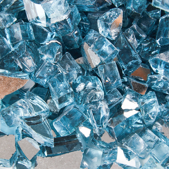 Sansom Fire Pit Fire Glass Tempered Glass Rocks for Fireplace