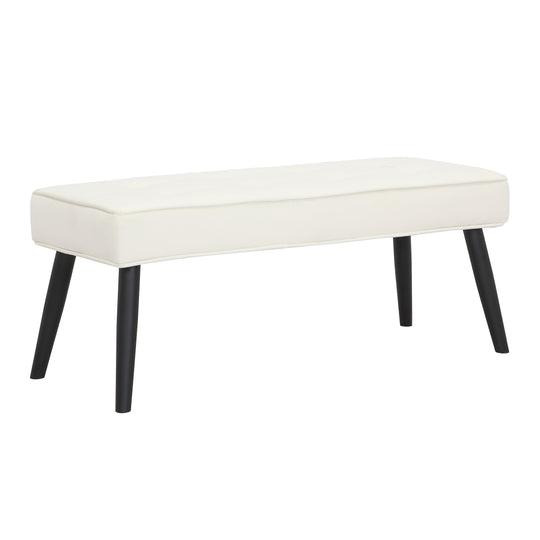 Wordford Tufted Velvet Upholstered Bench