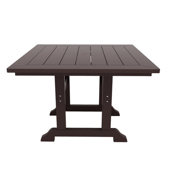 Malibu 5 Piece Outdoor Patio Dining Set Outdoor Square Table and Side Chair