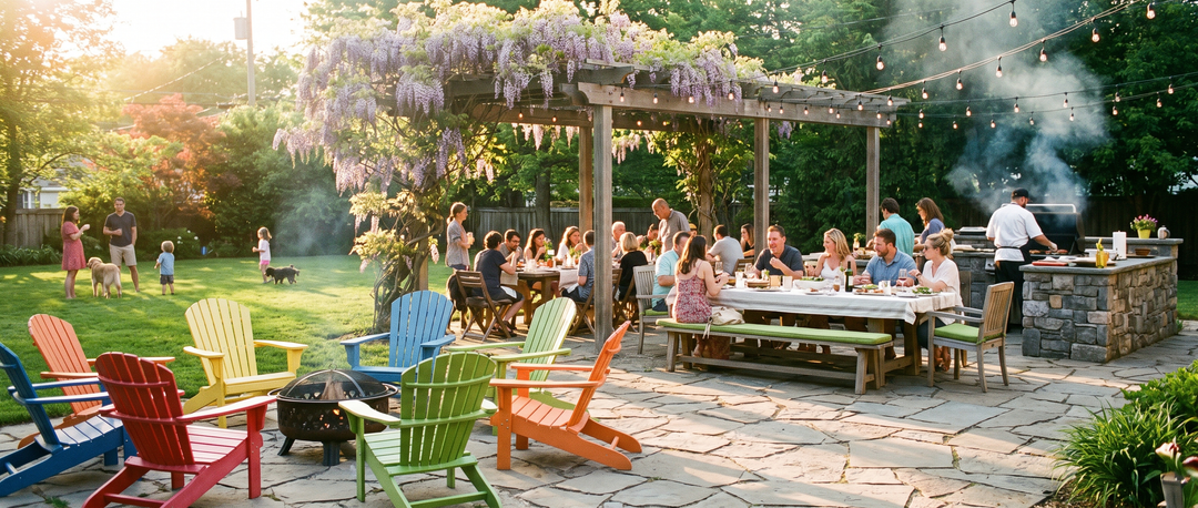 How to Host a Backyard BBQ for a Large Group: Seating, Layout, and Furniture Setup