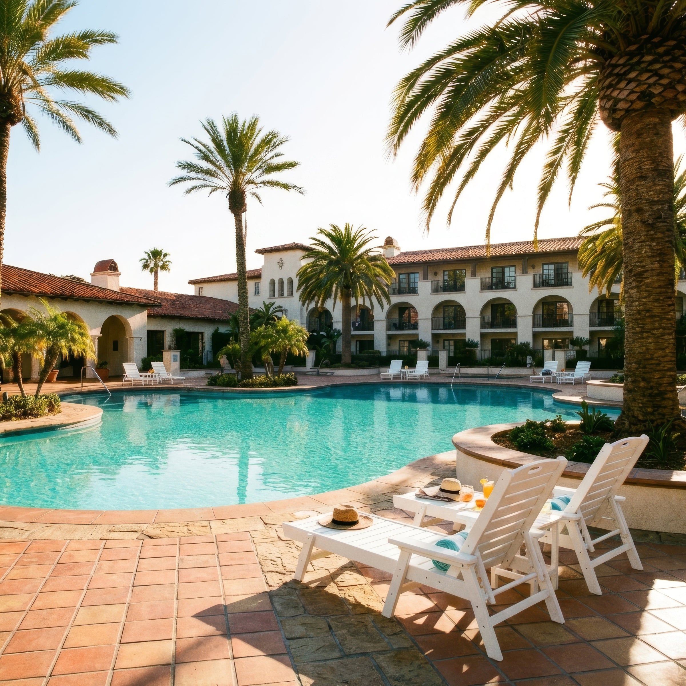 Patio Chaise Lounges Set