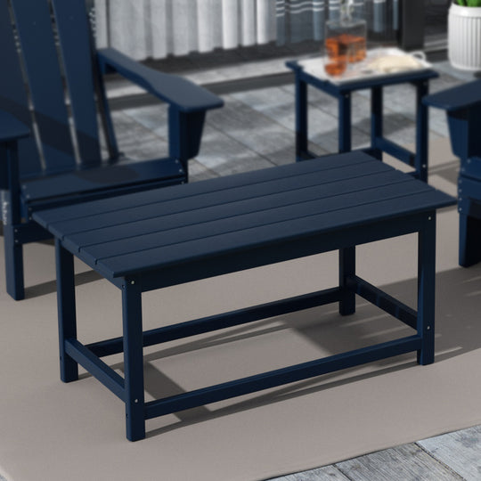 Malibu Outdoor Patio Classic Adirondack Coffee Table