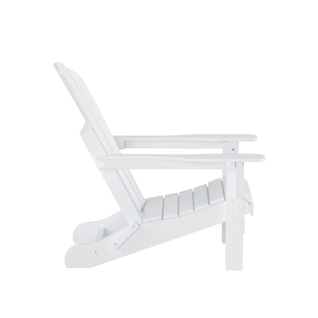 Malibu Outdoor Folding Poly Adirondack Chair (Set of 8)