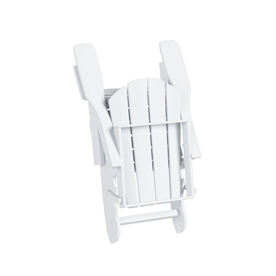 Malibu Outdoor Folding Poly Adirondack Chair (Set of 8)