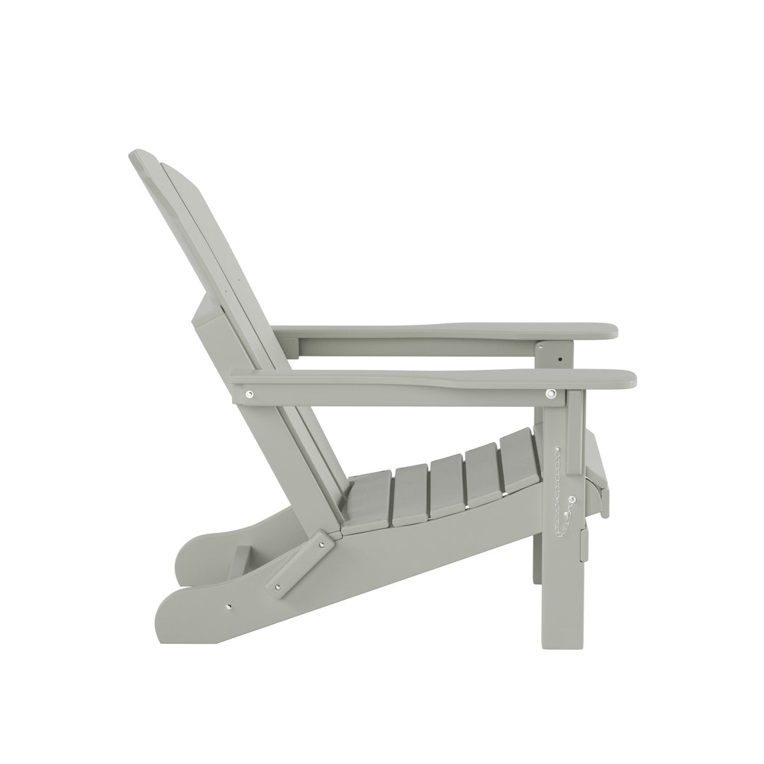 Malibu Outdoor Folding Poly Adirondack Chair (Set of 8)