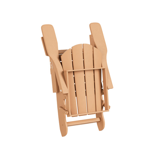 Malibu Outdoor Folding Poly Adirondack Chair (Set of 8)