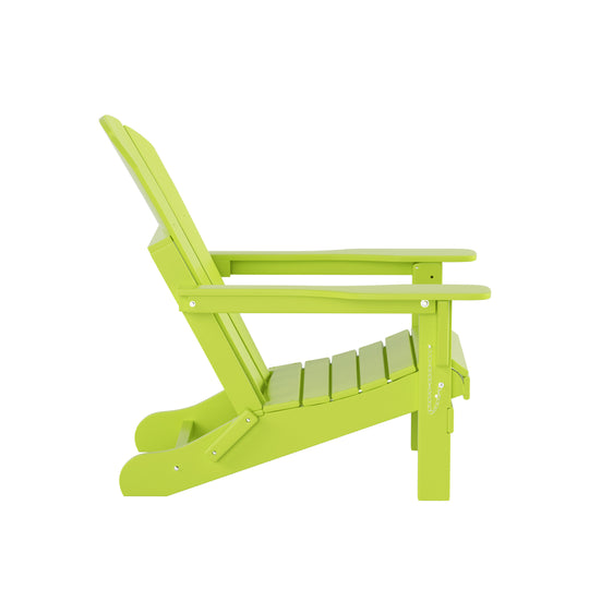 Malibu Outdoor Folding Poly Adirondack Chair (Set of 8)