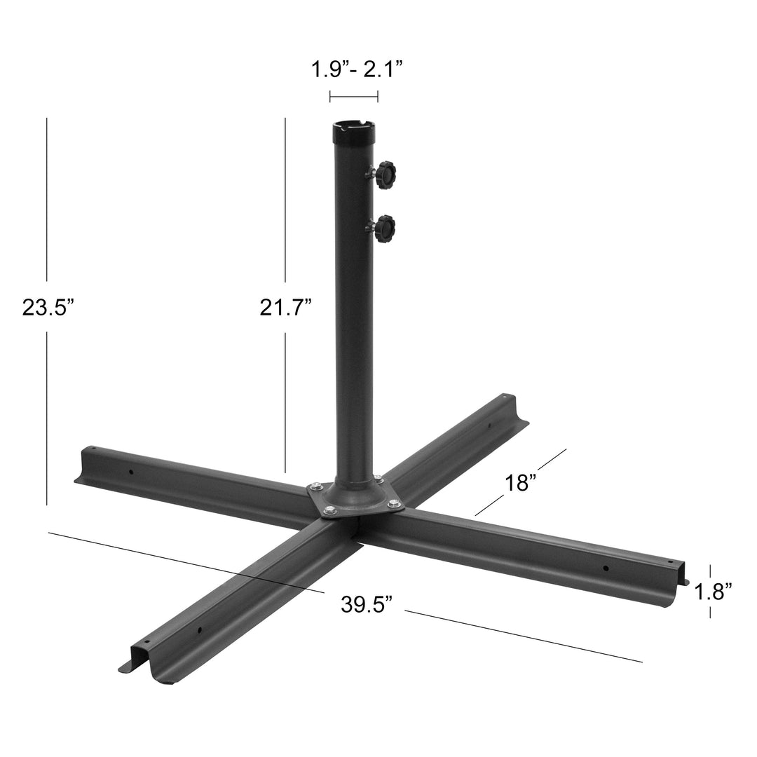 Boden Heavy Duty outdoor Patio Umbrella Cross Brace Stand