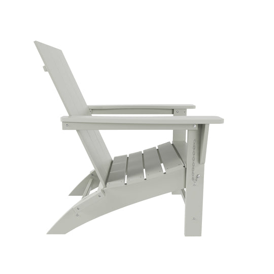 Ashore Modern Outdoor Folding Adirondack Chair (Set of 8)