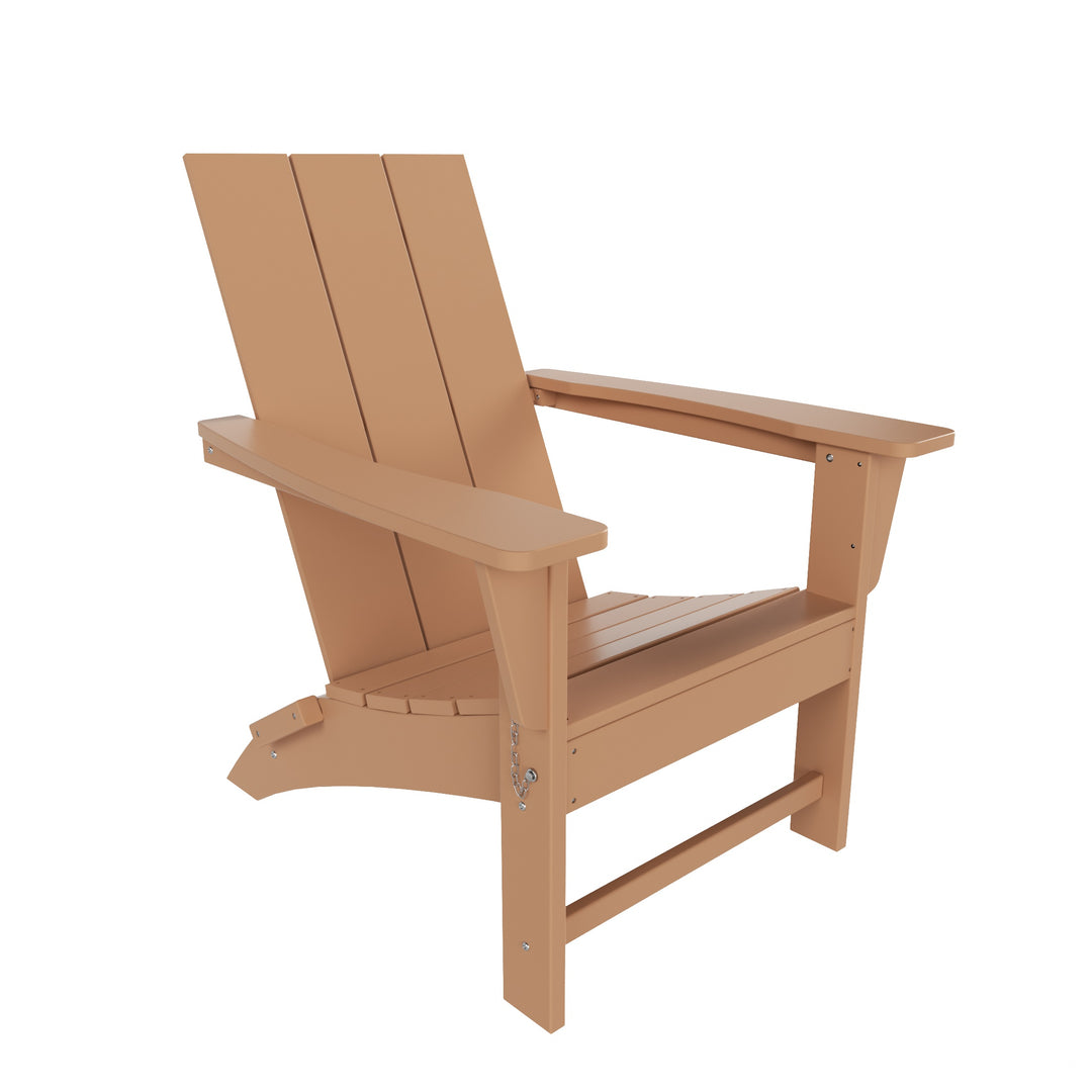 Ashore Modern Outdoor Folding Adirondack Chair (Set of 4)