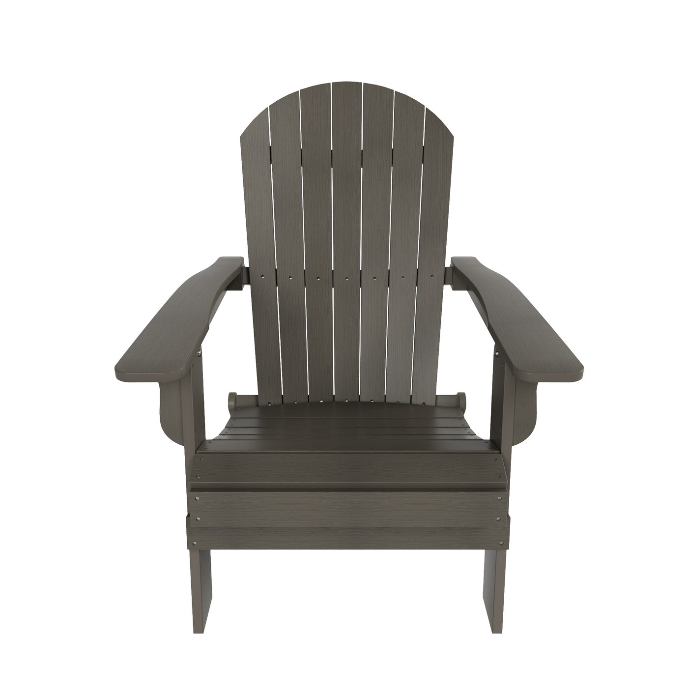 Tuscany HIPS 3-Piece Outdoor Folding Adirondack Chair With Side Table and Folding Ottoman Set