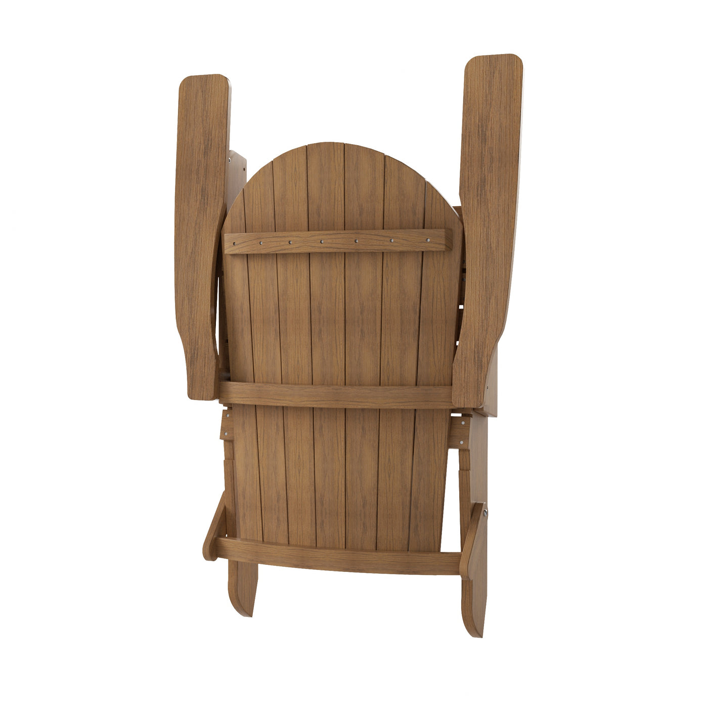 Tuscany HIPS 4-Piece Outdoor Folding Adirondack Chair With Folding Ottoman Set