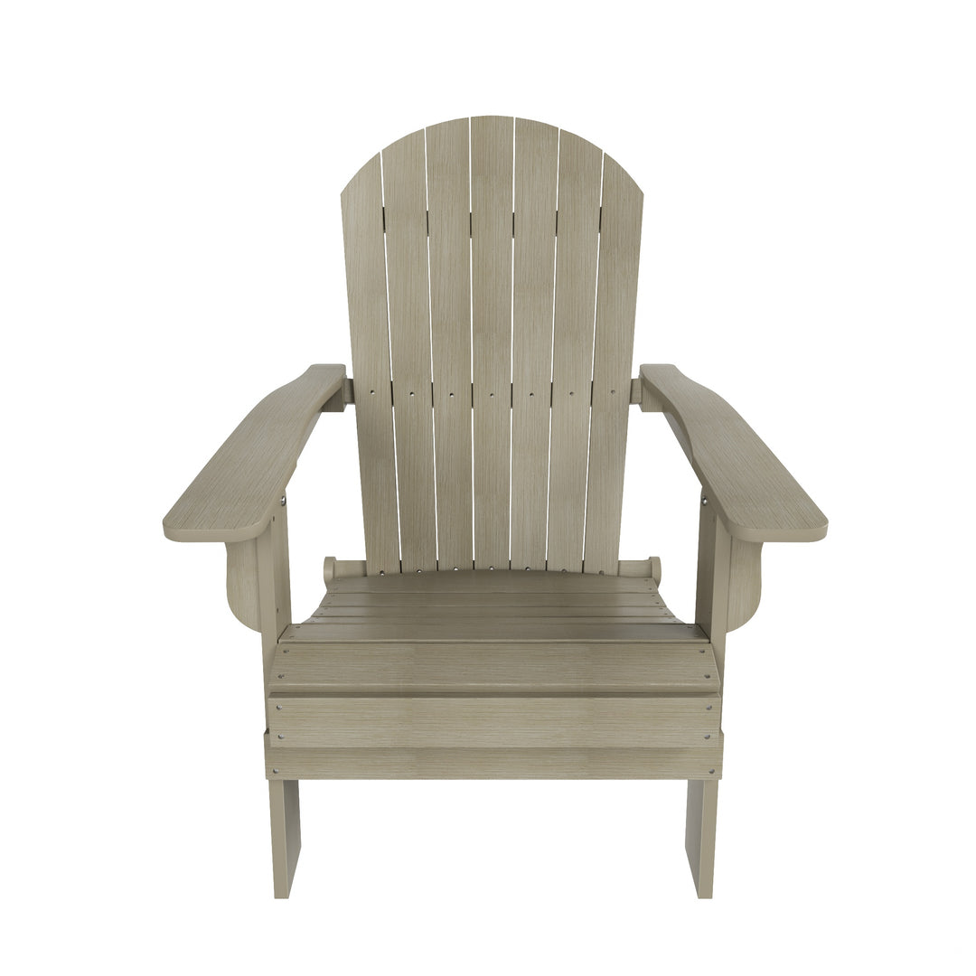 Tuscany HIPS Outdoor Folding Adirondack Chair (Set of 2)